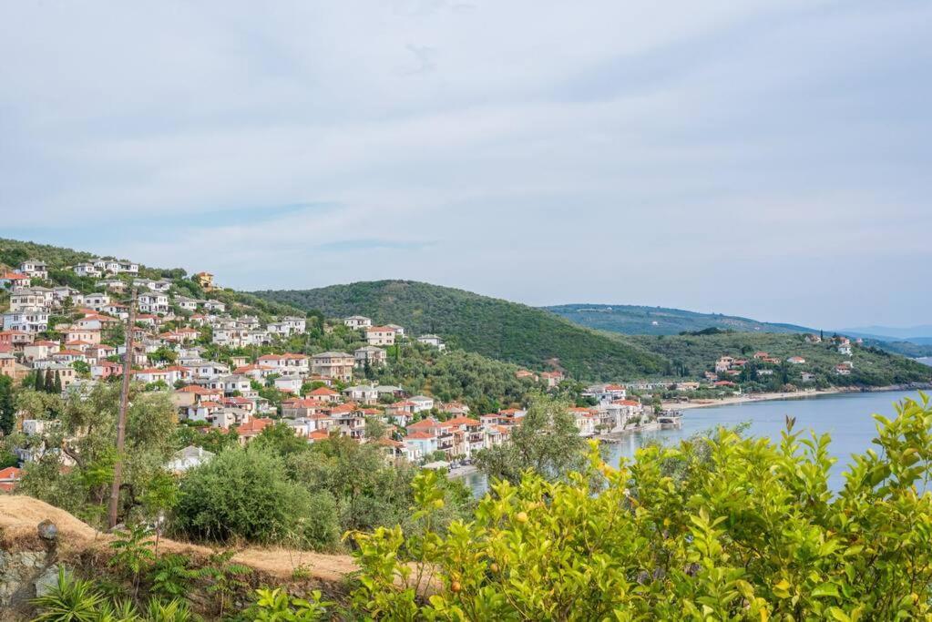 Seaside House With View Over Pagasitikos 아피소스 외부 사진